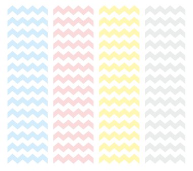 Zig zag vektör model set.