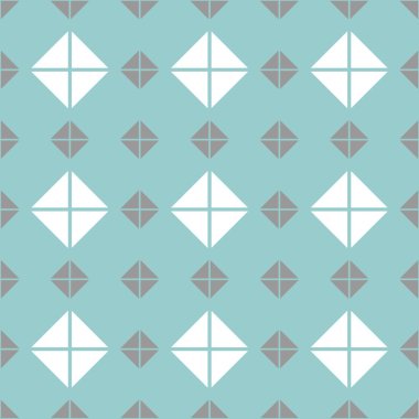 Vektör kiremit nane yeşili, gri ve beyaz desen arka plan