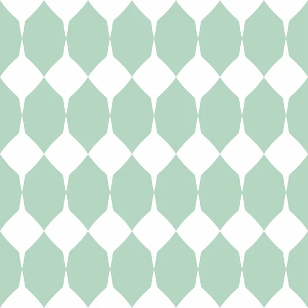 Carrelage vert menthe et motif vectoriel blanc — Image vectorielle
