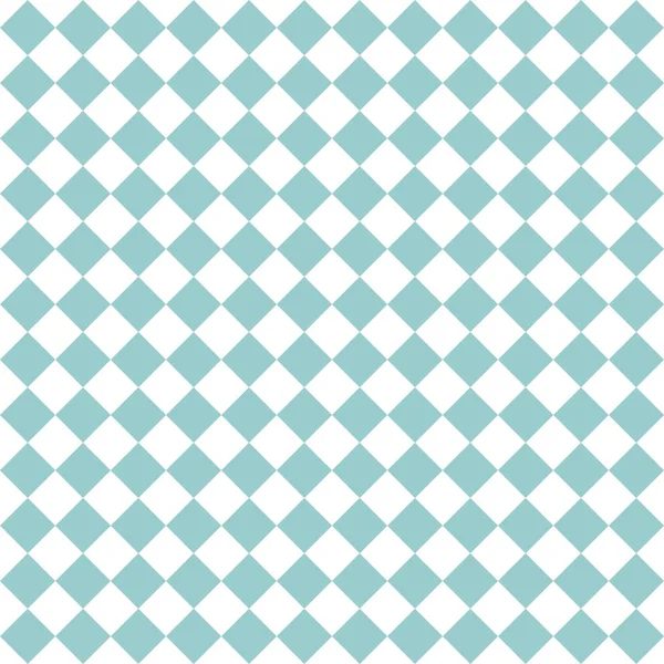 Tegel vector patroon of mint blauwe en witte achtergrond — Stockvector