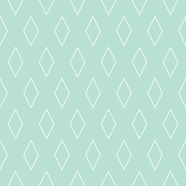 タイルベクトルパターンまたはミントグリーンと白の背景 — ストックベクタ