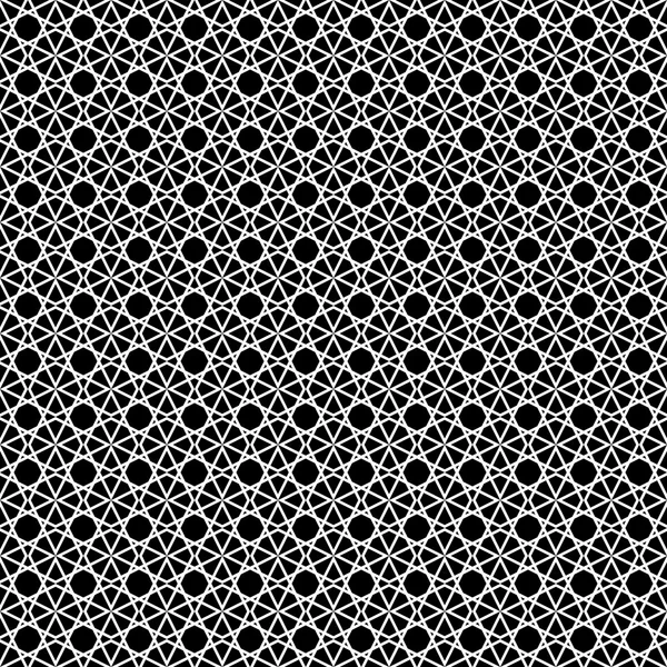 Carrelage motif vectoriel noir et blanc — Image vectorielle