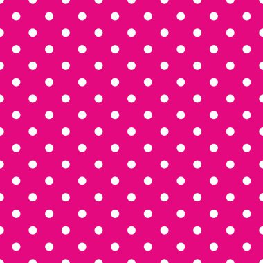 Sorunsuz vektör desen döşemesi pastel pembe arka plan üzerinde beyaz lekeli ile