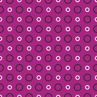 Koyu mor arkaplanda beyaz ve siyah noktalı döşeme vektör deseni