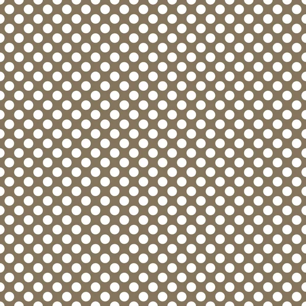 Pois Sur Fond Brun Motif Vectoriel Rétro Sans Couture — Image vectorielle