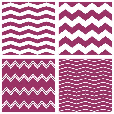 Beyaz ve mor veya mor zig zag arkaplanlı döşeme vektör deseni