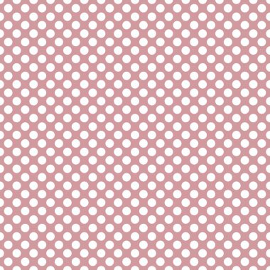 Pastel pembe arka planda beyaz benekli döşeme vektör deseni