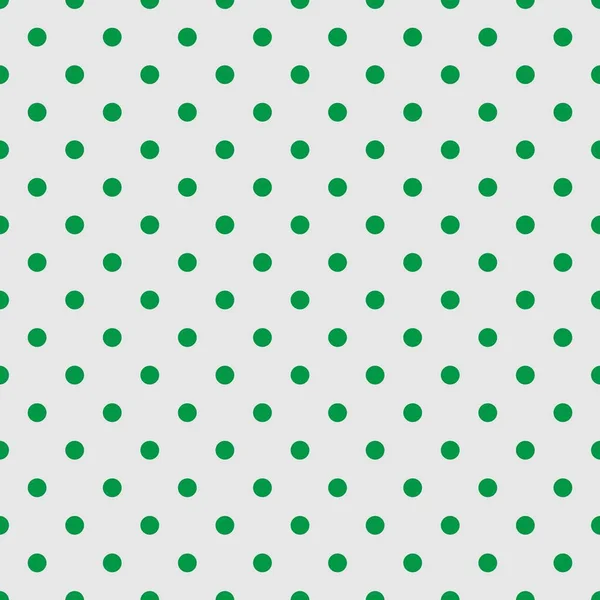 Patrón Vector Azulejos Con Lunares Verdes Sobre Fondo Gris — Archivo Imágenes Vectoriales