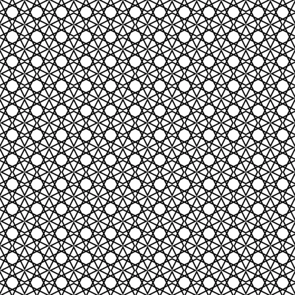 Azulejos Patrón Vectorial Blanco Negro Fondo Gráfico Sin Costuras — Vector de stock