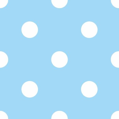 Beyaz benekli döşeme vektör deseni ve pastel mavi arkaplan üzerindeki gölgeler