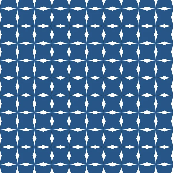 Patrón Vectores Azulejos Con Fondo Azul Blanco — Vector de stock