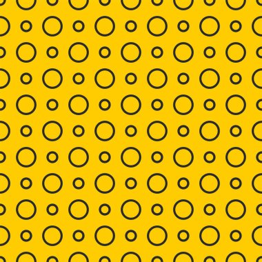 Sarı arkaplanda siyah benekli döşeme vektör deseni