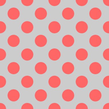 Gri arkaplanda pembe benekli döşeme vektör deseni