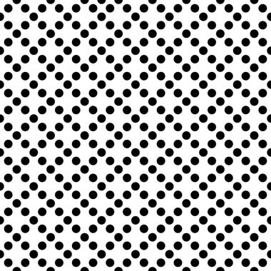 Beyaz arkaplandaki siyah noktalar pürüzsüz vektör deseni
