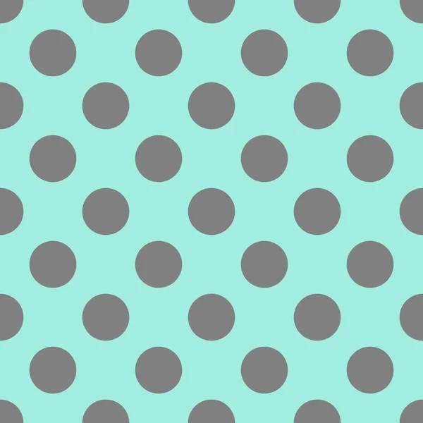 タイルベクトルパターンとグレーの水玉模様ネオンミントグリーンの背景 — ストックベクタ