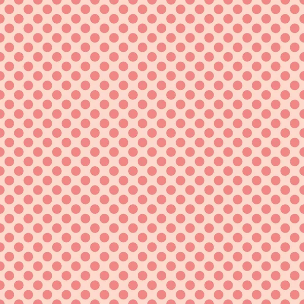 Patrón Vectorial Sin Costuras Con Puntos Rosados Sobre Dulce Pastel — Archivo Imágenes Vectoriales