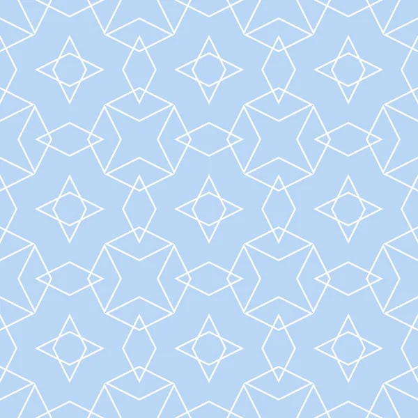 タイルベクトルパターンまたは青と白の壁紙の背景 — ストックベクタ