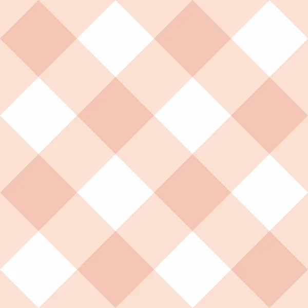 Απρόσκοπτη Ροζ Και Λευκό Φόντο Καρό Μοτίβο Διάνυσμα Υφή Πλέγματος — Διανυσματικό Αρχείο