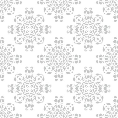 Dikensiz dekorasyon duvar kağıdı için kiremit gri ve beyaz vektör deseni