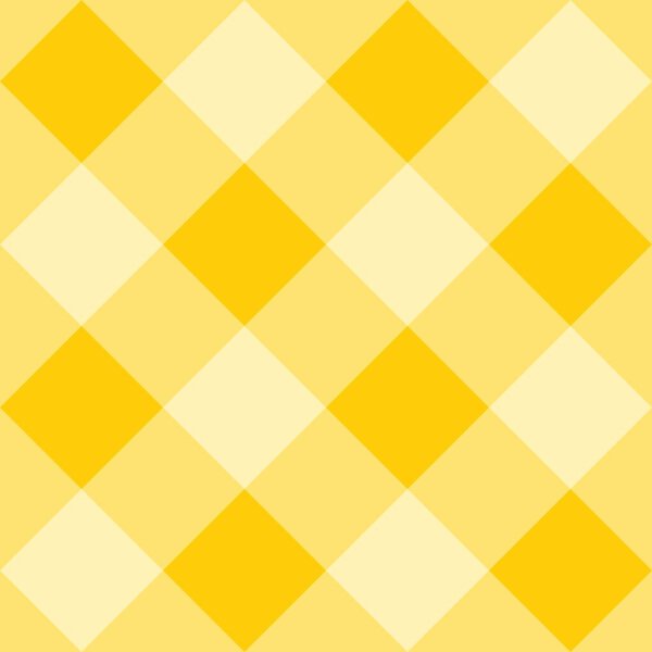 Бесшовный желтый векторный фон - клетчатый узор или сетка текстуры для веб-дизайна, обои для рабочего стола или кулинарный блог сайт