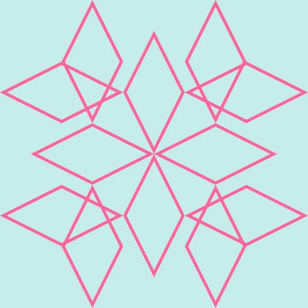 タイルミントグリーンとピンクのベクトルパターンまたはウェブサイトの背景 — ストックベクタ
