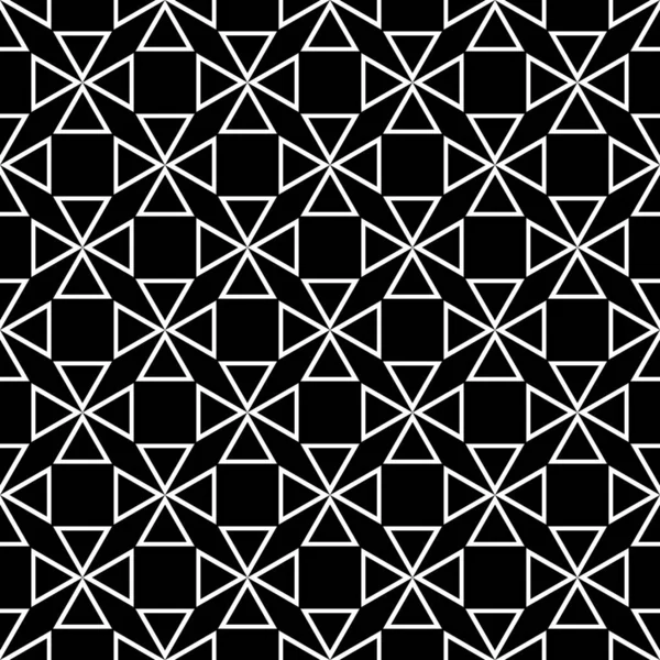 Modèle Vectoriel Tuile Avec Fond Noir Blanc Pour Papier Peint — Image vectorielle