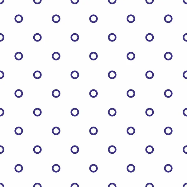 Seamless Vector Pattern Sailor Navy Blue Polka Dots Isolated White — Stock Vector