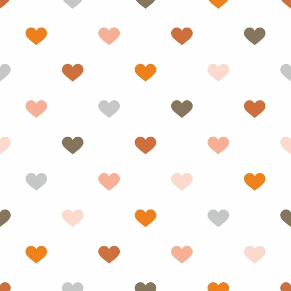 Seamless Pattern Hearts Abstract Vector Background — Stock Vector