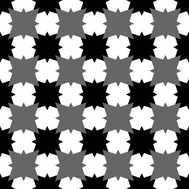 Dikensiz dekorasyon duvar kağıdı için kiremit gri, siyah ve beyaz vektör deseni