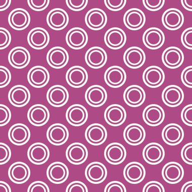 Koyu mor arkaplanda beyaz benekli döşeme vektör deseni