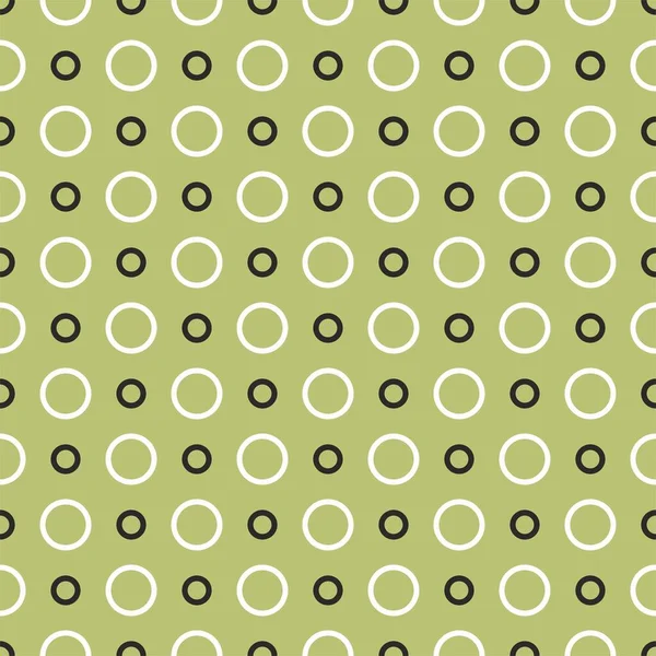 鲜草绿色背景上有斑点的无缝线矢量图案 — 图库矢量图片