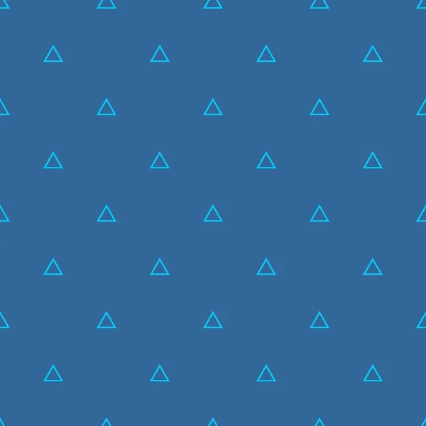 Tegel Vector Patroon Met Witte Driehoeken Blauwe Achtergrond — Stockvector