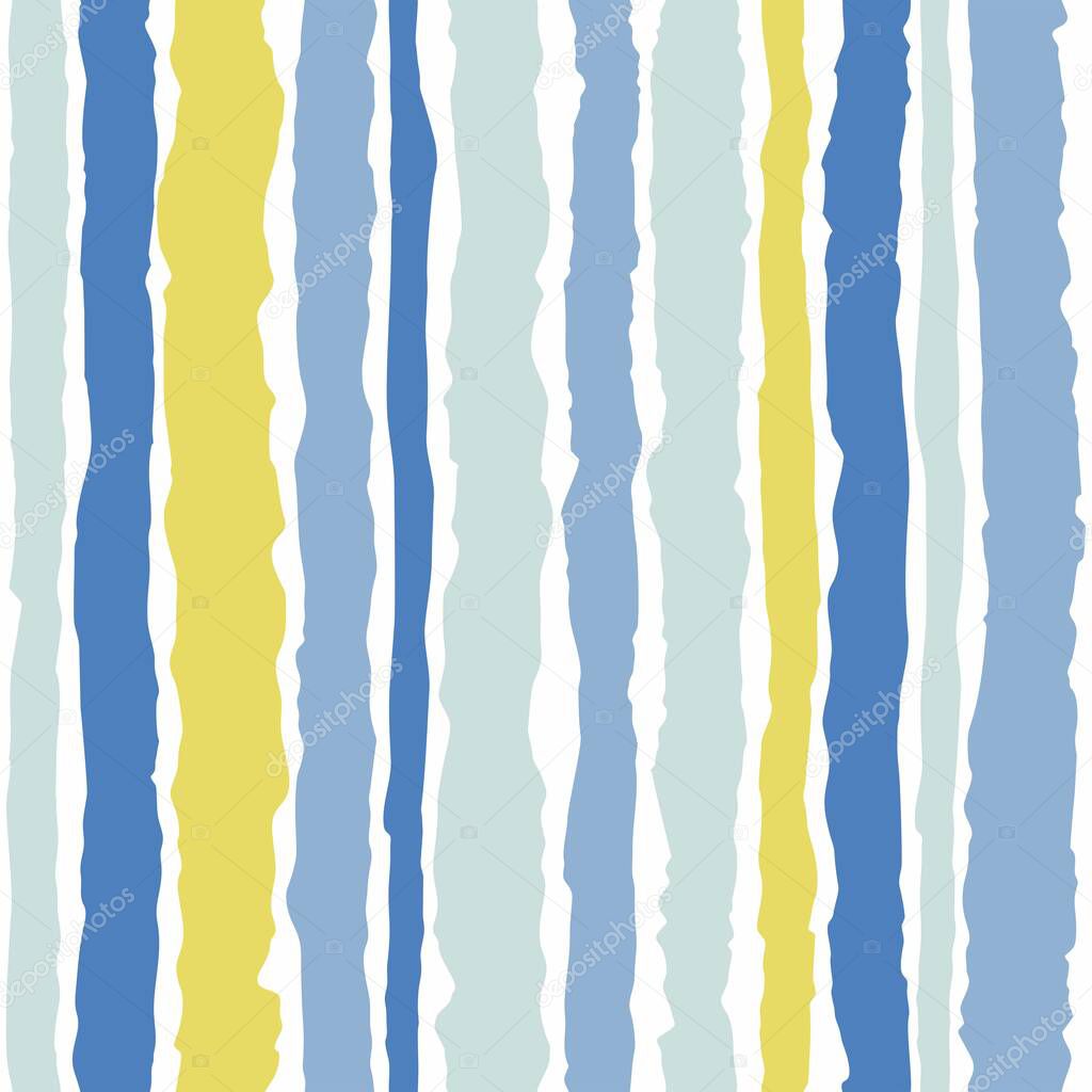 Tile vector pattern with pastel blue, mint green, yellow and white stripes