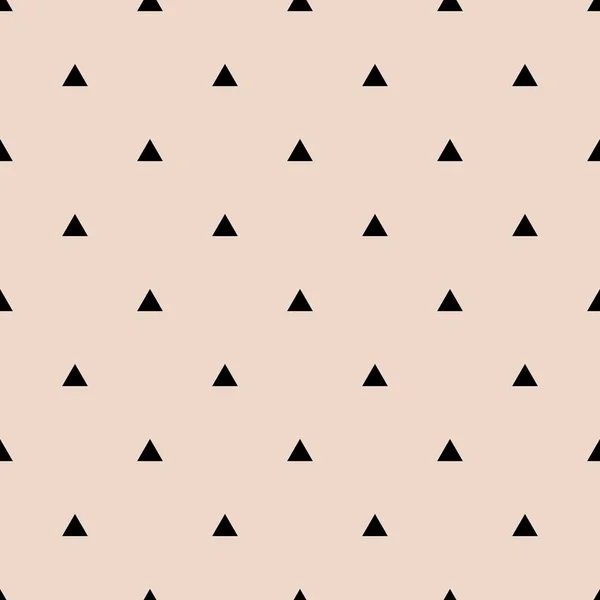 パステル地に黒三角形のタイルベクトルパターン — ストックベクタ