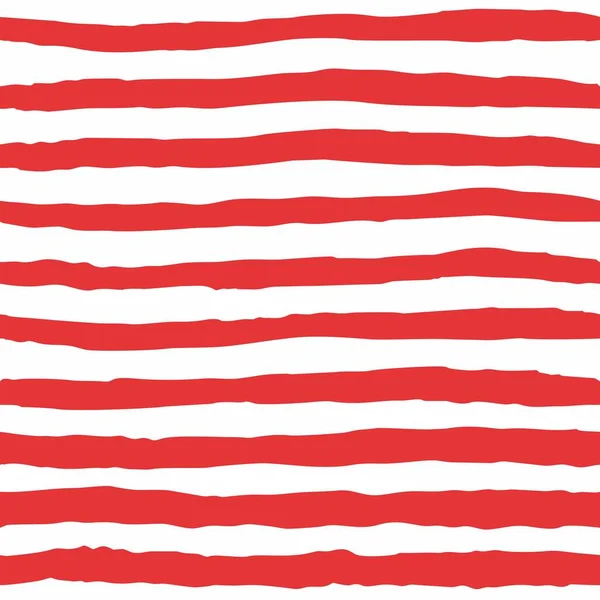 Tile Vector Pattern Red White Stripes Background — Stock Vector