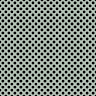 Yeşil arkaplanda noktaları olan kusursuz vektör deseni