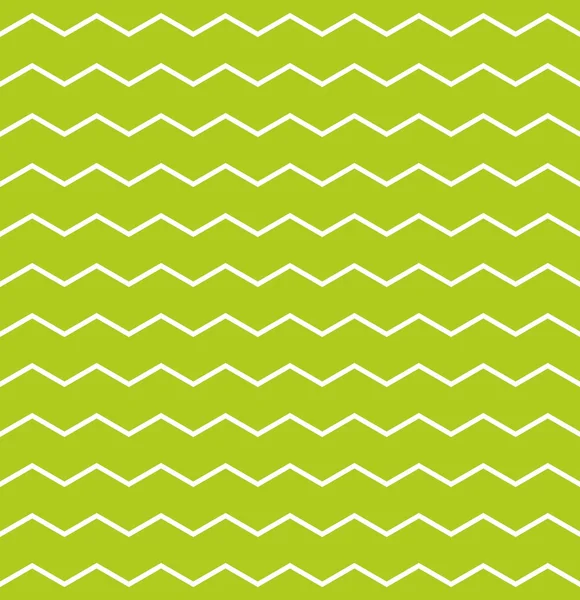 与白色和绿色的曲折曲折打印背景平铺春天矢量模式 — 图库矢量图片