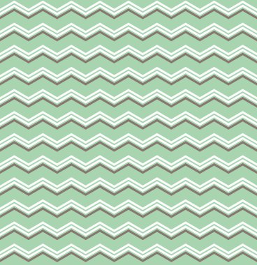 Vektör desen kahverengi ve beyaz zig zag yeşil arka plan üzerinde baskı ile döşeme