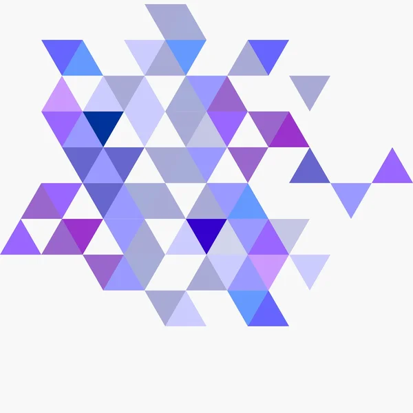 Pastell marinblå, lila och grå vektor triangel bakgrund — Stock vektor
