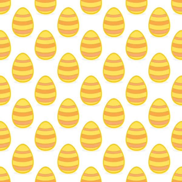 Modèle vectoriel tuile avec des œufs de Pâques sur fond blanc — Image vectorielle