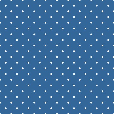 Döşeme beyaz puantiyeli lacivert denizci arka plan üzerinde sorunsuz vektör desen