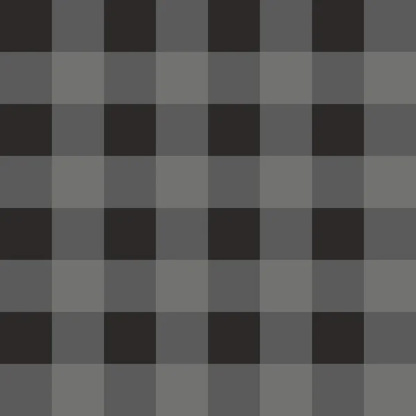 어두운 회색과 검은색 격자 무늬 벡터 패턴 타일 — 스톡 벡터