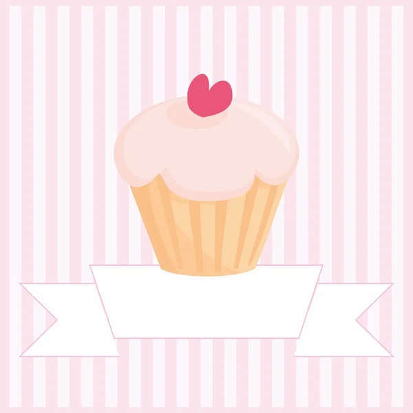 Dulce pastel vector ilustración — Archivo Imágenes Vectoriales