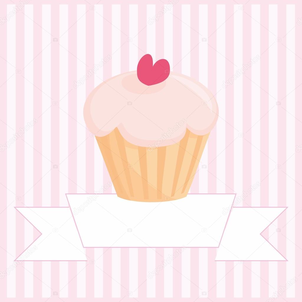 Sweet cake vector illustration