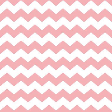 Beyaz ve pembe zig zag arka plan döşeme pastel vektör deseni
