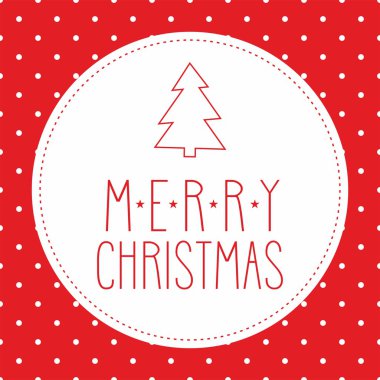 Neşeli Noel vektör kartpostal