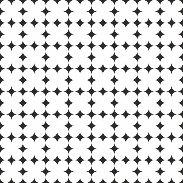 Tile black and white vector pattern — Stock Vector