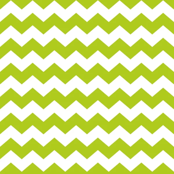 Zig zag chevron green and white tile vector pattern — Stock Vector