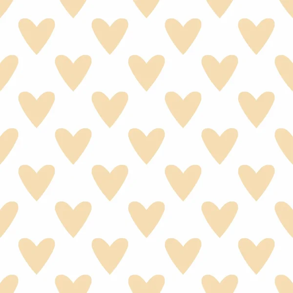 Tile vector pastel pattern with hearts on white background — Stock Vector