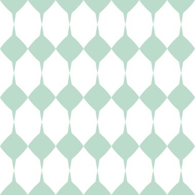 Kiremit nane yeşil ve beyaz desen vektör